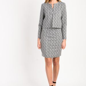 Veste tailleur courte Noir et Blanc