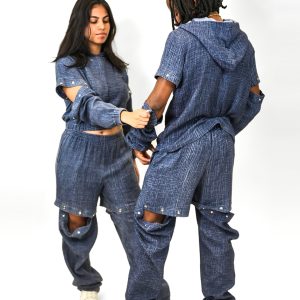 Pantalon Jogging Unisex Modulable Beige