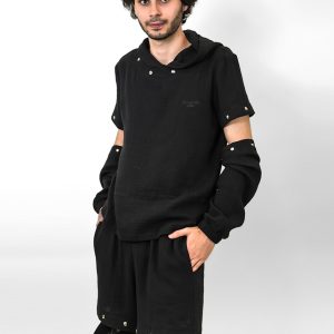 Sweatshirt à capuche Unisex Noir
