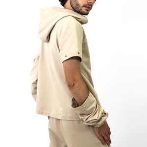 Sweathirt Unisex Convertible Beige