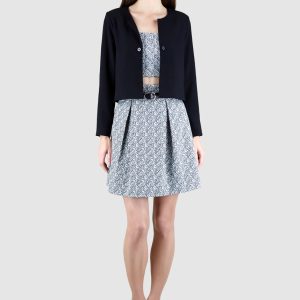 Jupe évasée à plis creux transformable