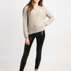 Pull oversize col rond Alpaga