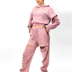 Pantalon Jogging Transformable Rose