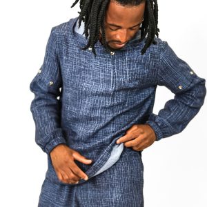 Sweatshirt Unisex Modulable Bleu