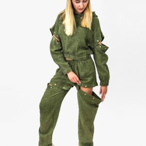 Pantalon Jogging Transformable Kaki