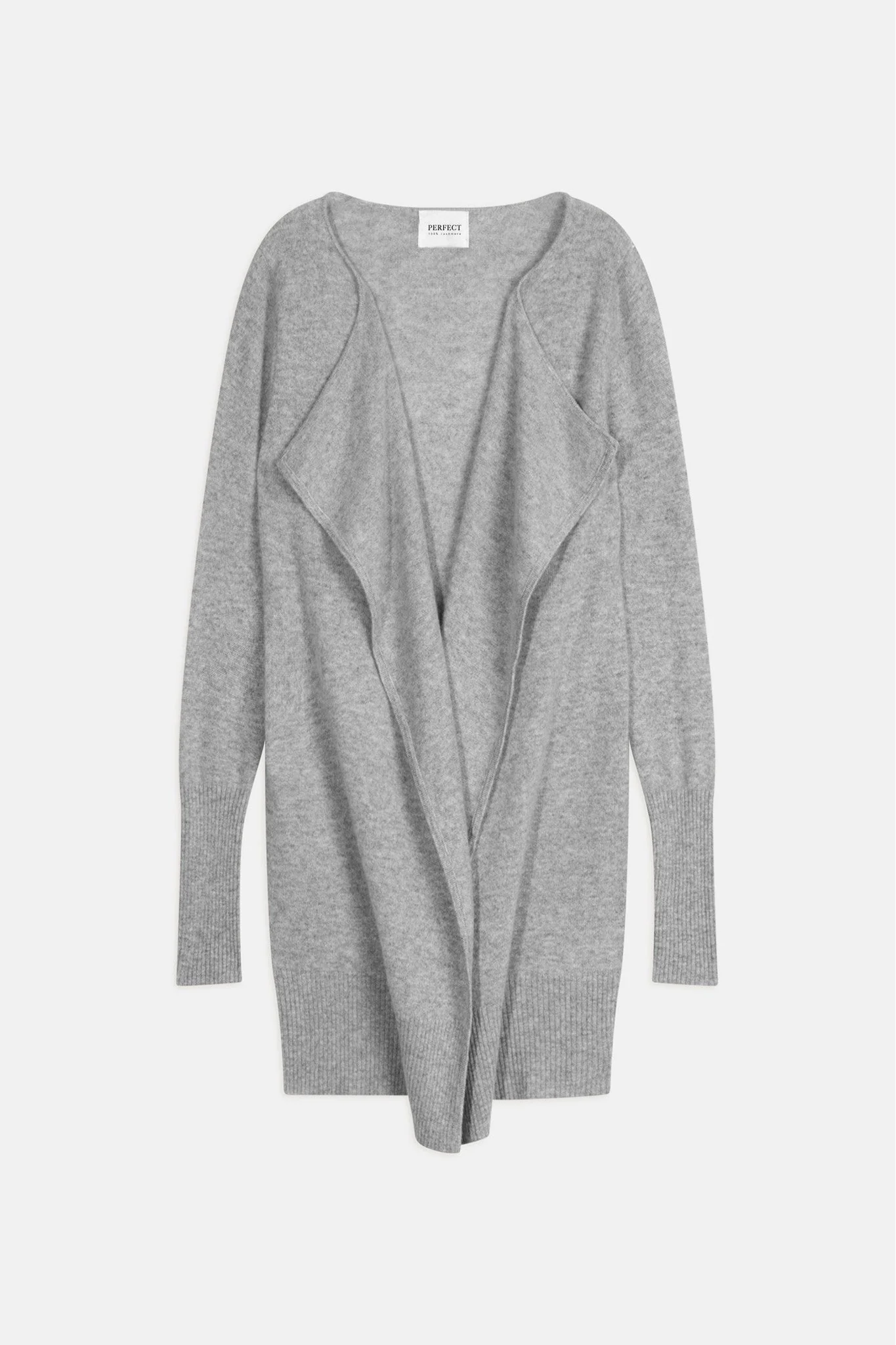 ABIGAIL veste longue nuage chiné 100% cachemire – Image 7