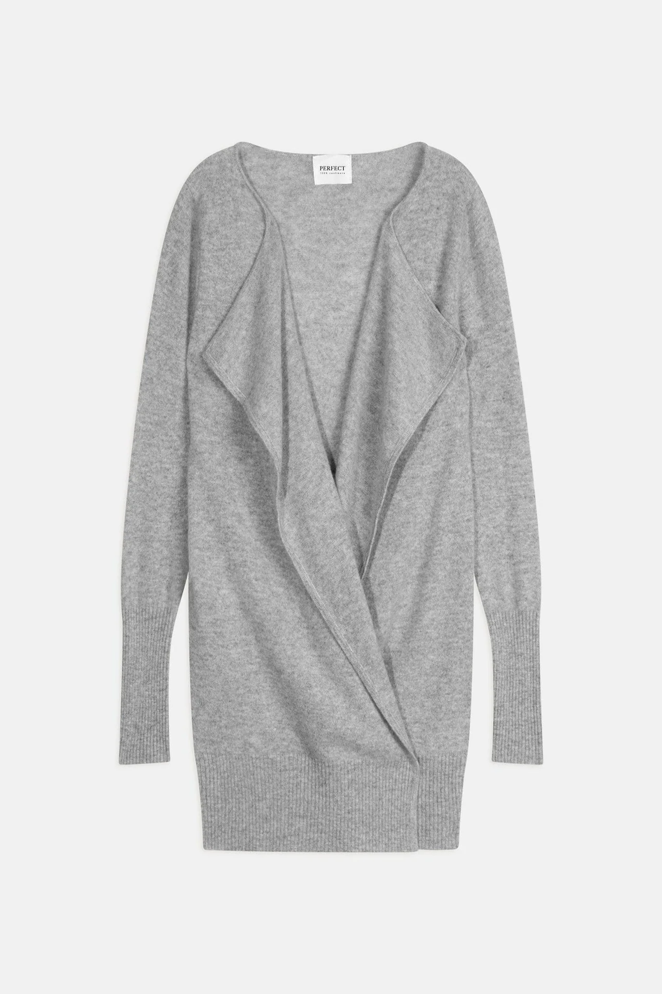 ABIGAIL veste longue nuage chiné 100% cachemire – Image 8