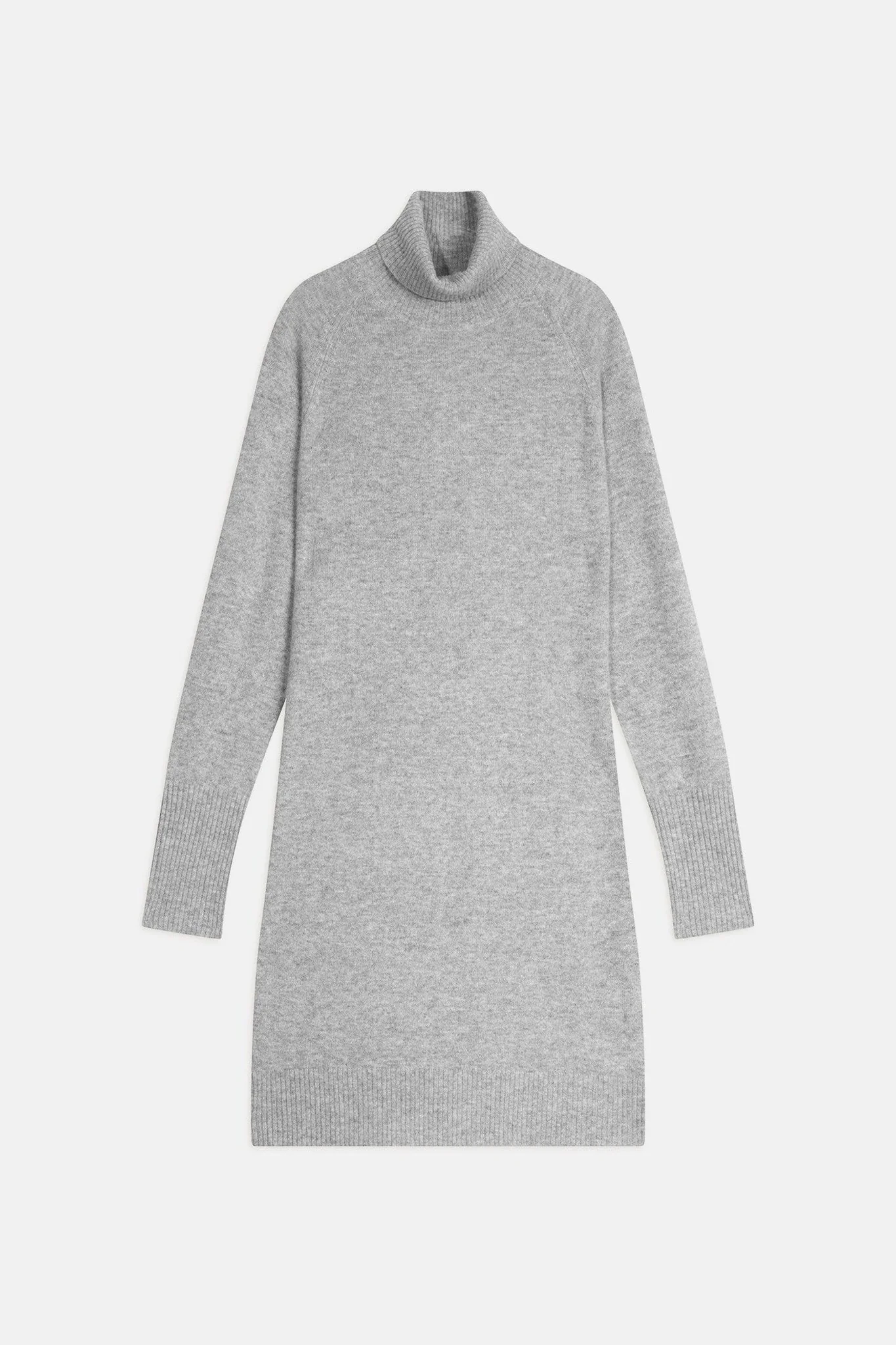 AMANDA robe col roulé nuage chiné 100% cachemire – Image 5