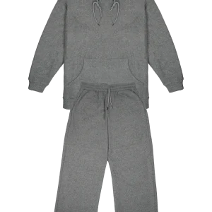 Ensemble Loungewear Gris Molletonné