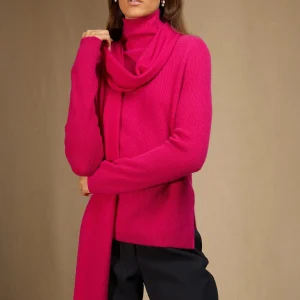 KELLY écharpe fuchsia 100% cachemire