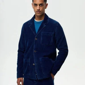 GEHRY Velours Indigo - Indigo Moyen