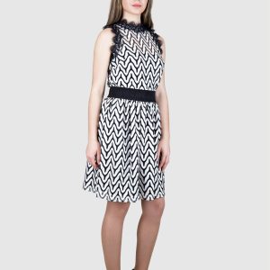 Jupe en dentelle bicolore