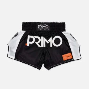 Short Muay Thai Free Flow Noir et Blanc PRIMO