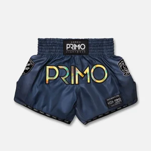 Short Muay Thai Hologramme Bleu PRIMO
