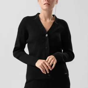 Cardigan en maille côtelée Vanna