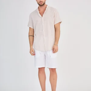 Chemise en Lin Manches Courtes Lin Naturel