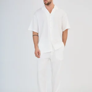 Ensemble Fluide Blanc Pantalon