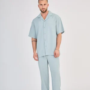Ensemble Chemise & Pantalon - Turquoise