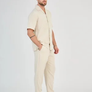 Ensemble Chemise & Pantalon - Beige